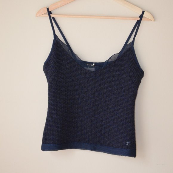 🌸SOLD 🌸 Authentic Chanel Tank Top from Fall 2002 Collection - Picture 1 of 7